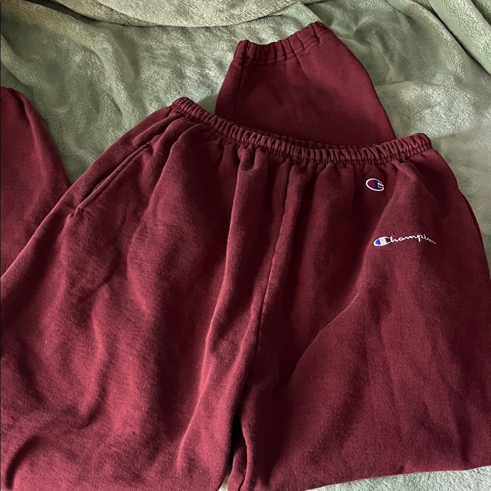 Champion Unisex Burgundy Joggers